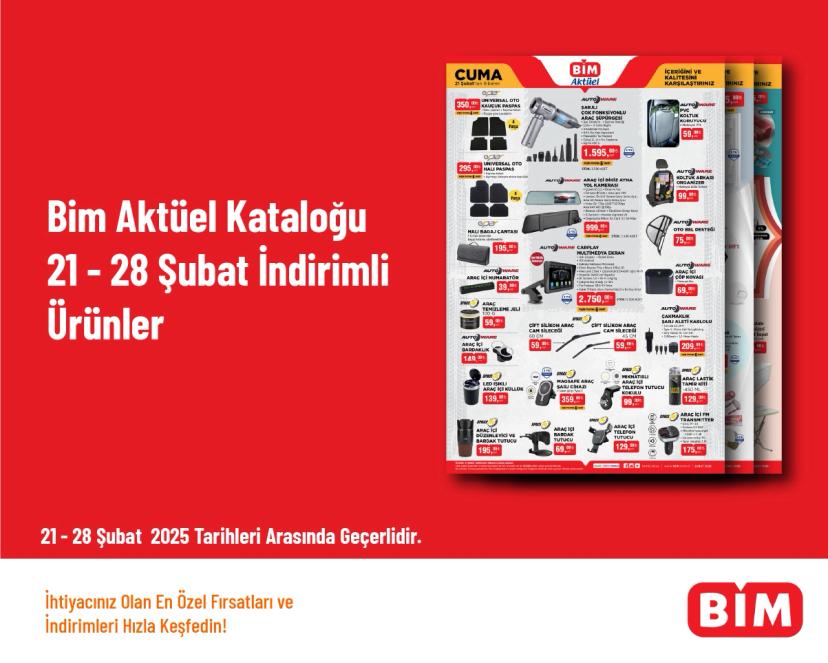 Bim Aktüel Kataloğu - 21 - 28 Şubat İndirimli Ürünler