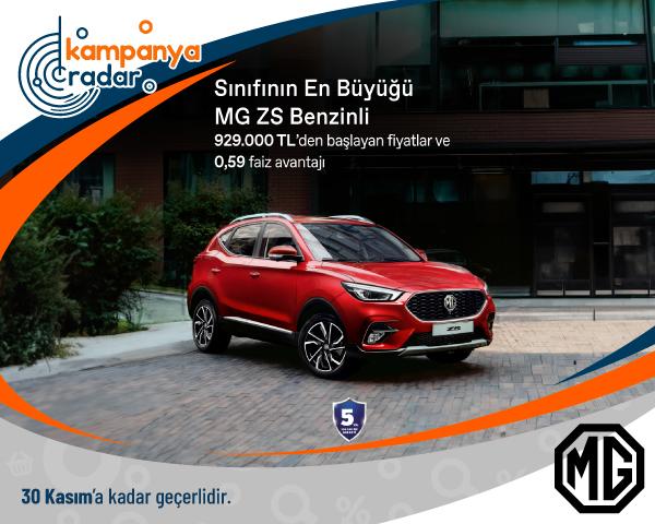 MG ZS 80.000 TL Takas Desteği ve 200.000 TL 12 Ay %0.59 Faiz Ayrıcalığı
