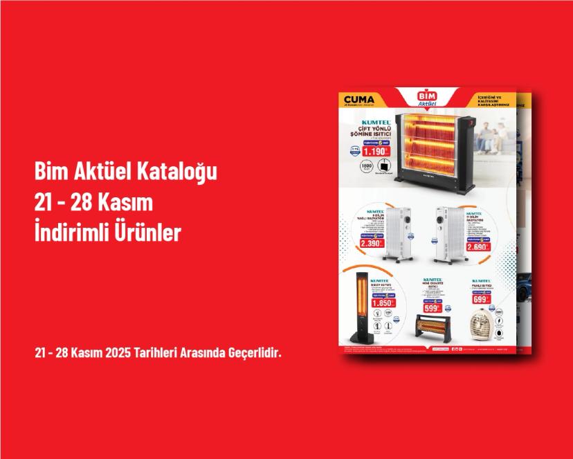 Bim Aktüel Kataloğu - 21 - 28 Kasım İndirimli Ürünler
