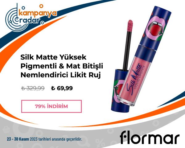 Silk Matte Yüksek Pigmentli & Mat Bitişli Nemlendirici Likit Ruj Black Friday İndirimleri