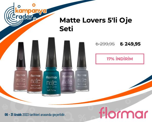 Matte Lovers 5'li Oje Seti İndirimi