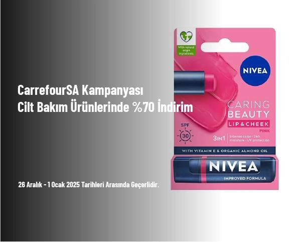 CarrefourSA Kampanyası - Cilt Bakım Ürünlerinde %70 İndirim