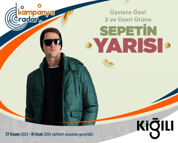 Kigılı Üyelere Özel 2 ve Üzeri Ürün Alışverişinize %50 indirim