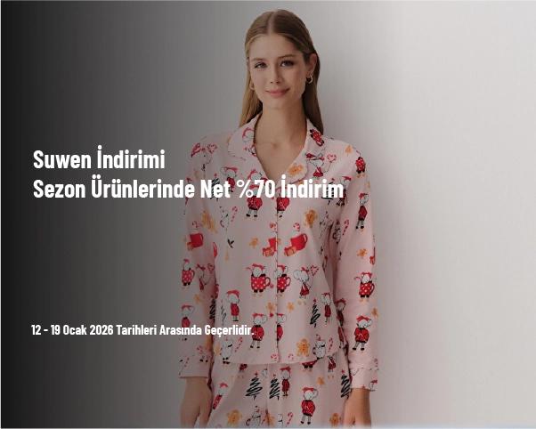 Suwen İndirimi - Sezon Ürünlerinde Net %70 İndirim Fırsatı