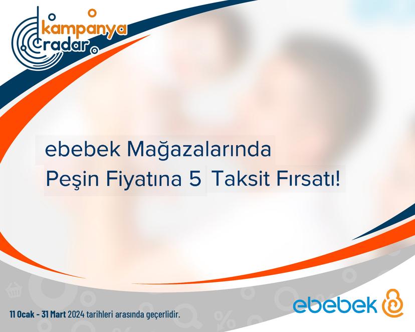 İşbankası E-bebek Mağazalarında Peşin Fiyatına 5 Taksit Fırsatı!