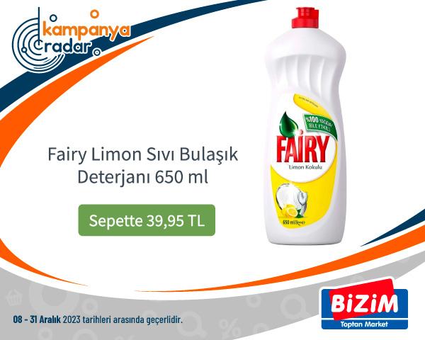 Bizimtoptan Fairy Limon Sıvı Bulaşık Deterjanı İndirimi