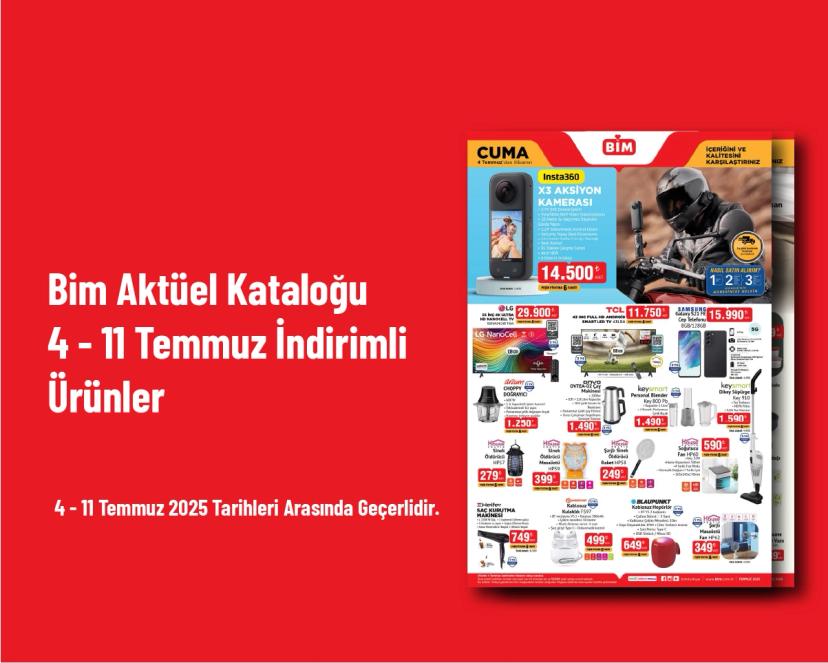 Bim Aktüel Kataloğu - 4 - 11 Temmuz İndirimli Ürünler