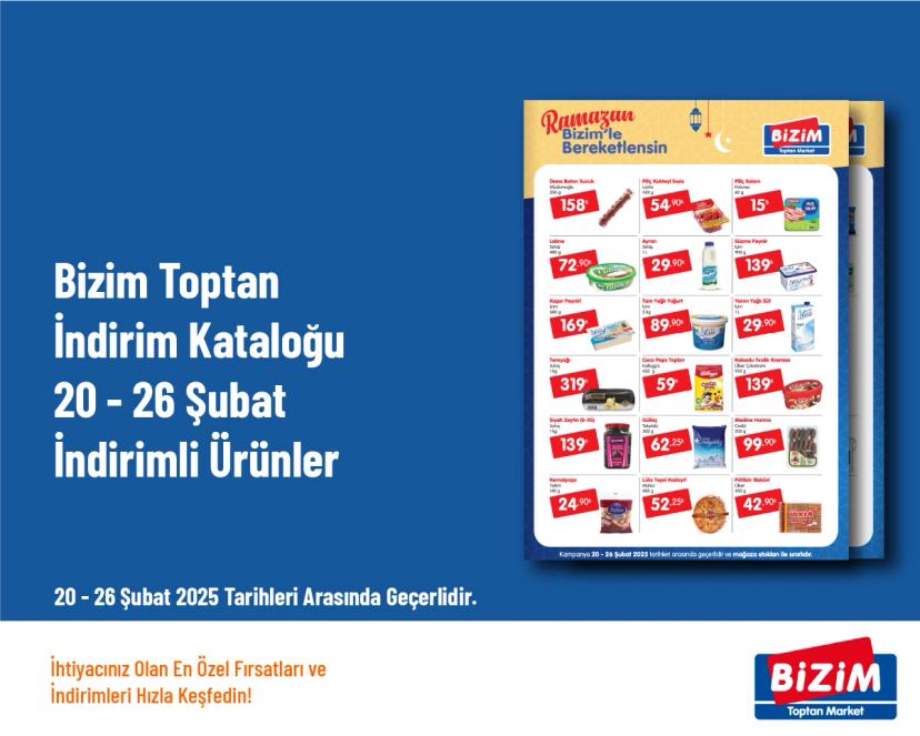 Bizim Toptan İndirim Kataloğu - 20 - 26 Şubat İndirimli Ürünler