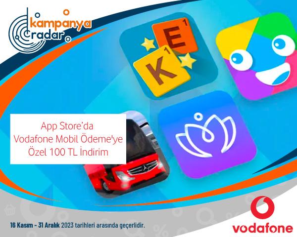App Store’da Vodafone Mobil Ödeme'ye Özel 100 TL İndirim