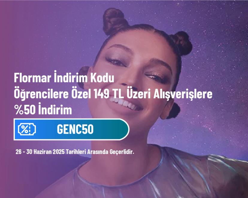 Flormar İndirim Kodu - Öğrencilere Özel 149 TL Üzeri Alışverişlere %50 İndirim