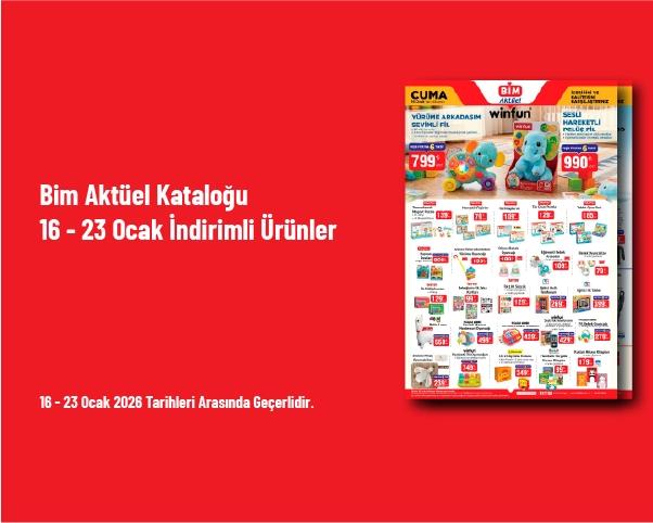 Bim Aktüel Kataloğu - 16 - 23 Ocak İndirimli Ürünler