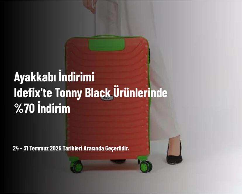 Ayakkabı İndirimi - Idefix'te Tonny Black Ürünlerinde %70 İndirim
