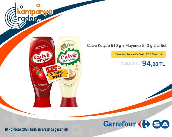 Calve Ketçap 610 g + Mayonez 540 g 2'Li Set