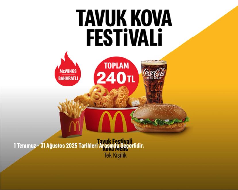 McDonald's Kampanyası - Tavuk Kova Festivali Toplam 240 TL