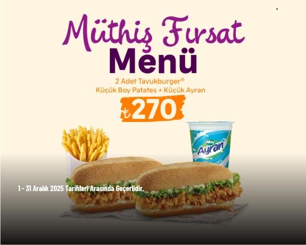 Popeyes Kampanyası - Müthiş Fırsat Menü 270 TL’den Başlayan Fiyatlarla!