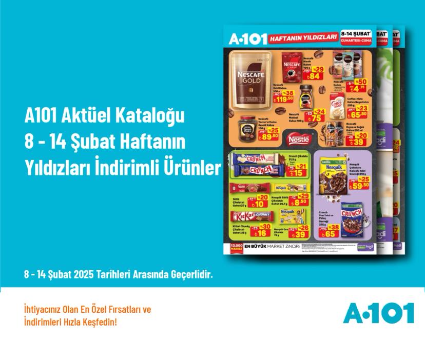 A101 Aktüel Kataloğu - 8 - 14 Şubat Haftanın Yıldızları İndirimli Ürünler