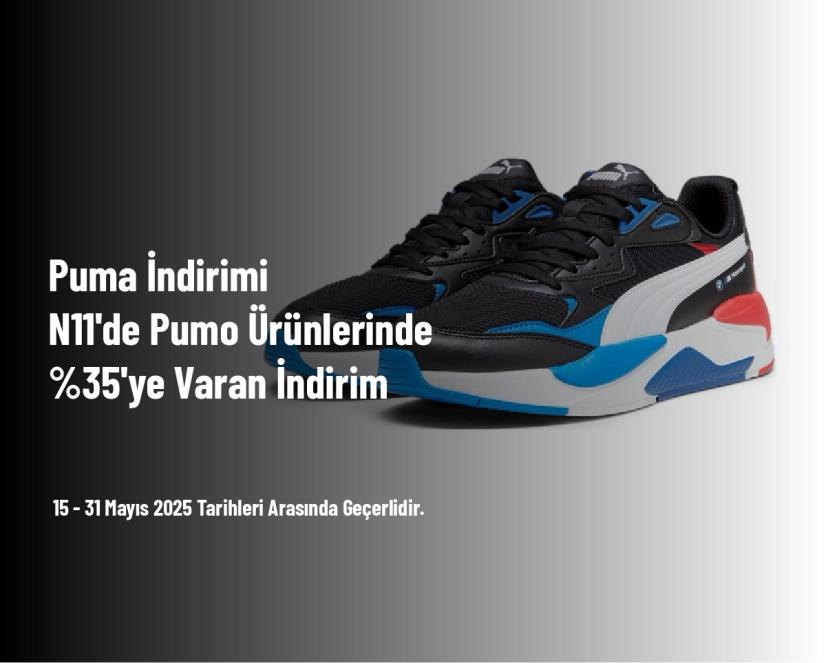Puma İndirimi - N11'de Puma Ürünlerinde %35'ye Varan İndirim