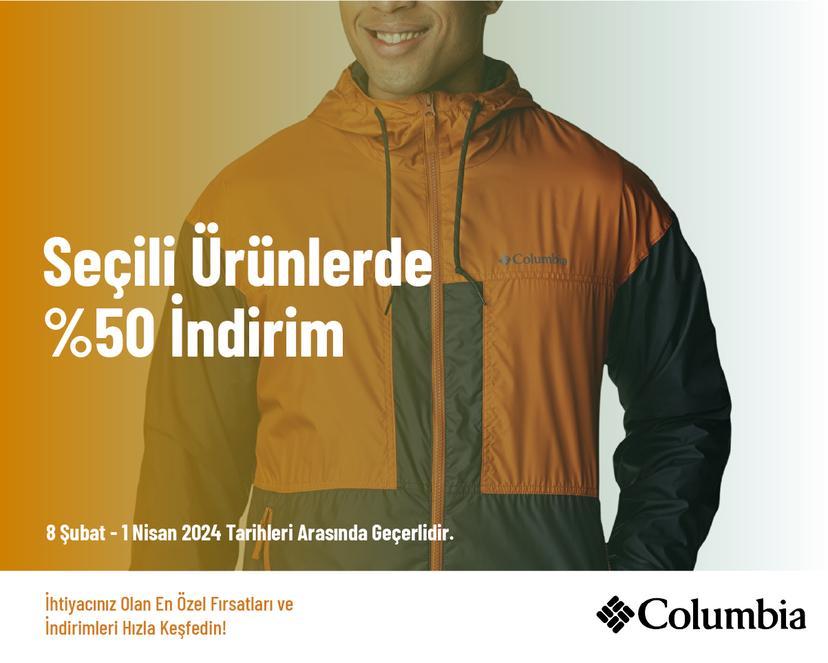 Seçili Ürünlerde %50 İndirim