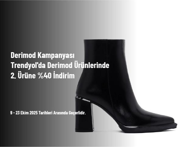 Derimod Kampanyası - Trendyol'da Derimod Ürünlerinde 2. Ürüne %40 İndirim