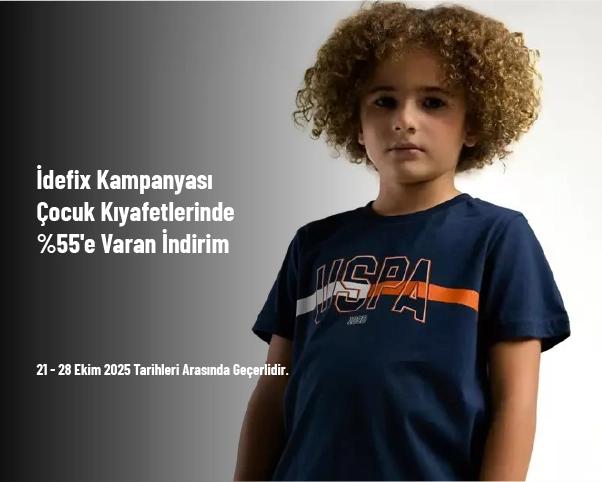 İdefix Kampanyası - Çocuk Kıyafetlerinde %55'e Varan İndirim