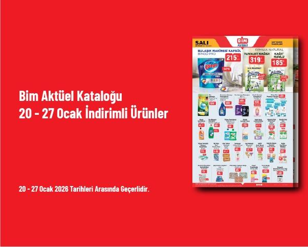 Bim Aktüel Kataloğu - 20 - 27 Ocak İndirimli Ürünler