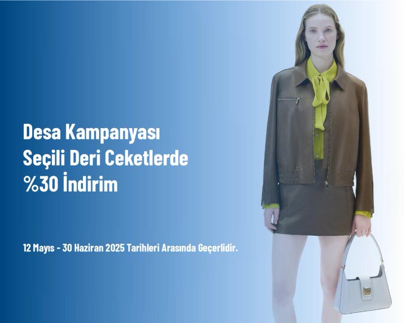 Desa Kampanyası - Seçili Deri Ceketlerde %30 İndirim