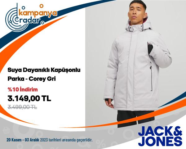 Jackjones Suya Dayanıklı Kapüşonlu Parka İndirimi