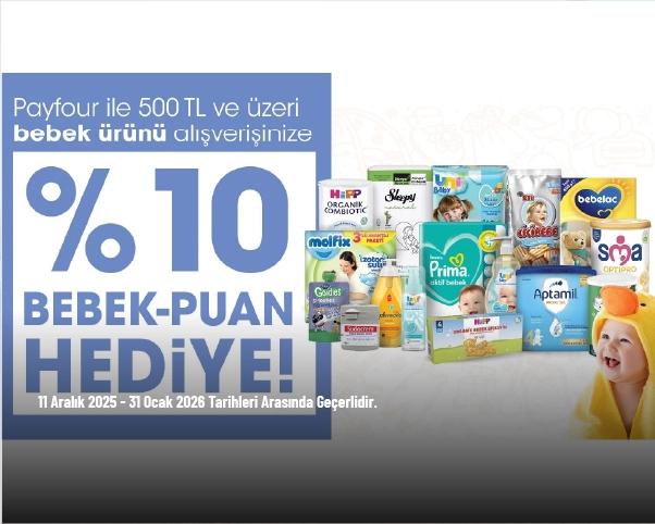 CarrefourSA Kampanyası - Bebek Ürünü Alışverişlerinize %10 Bebek-Puan