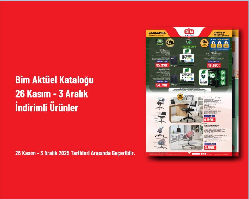 Bim Aktüel Kataloğu - 26 Kasım - 3 Aralık İndirimli Ürünler