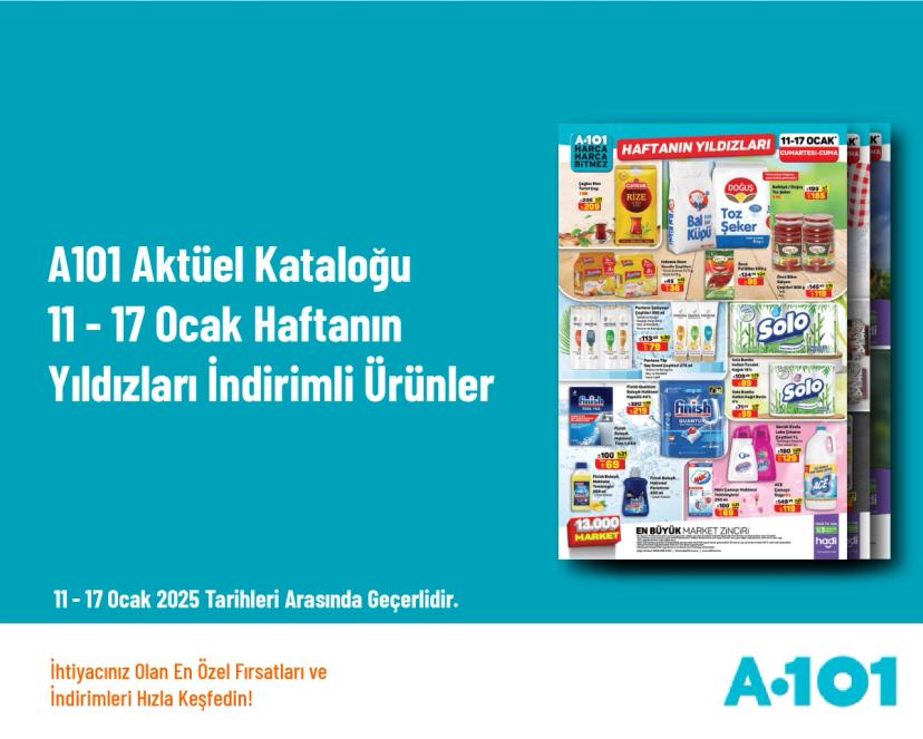 A101 Aktüel Kataloğu - 11 - 17 Ocak Haftanın Yıldızları İndirimli Ürünler