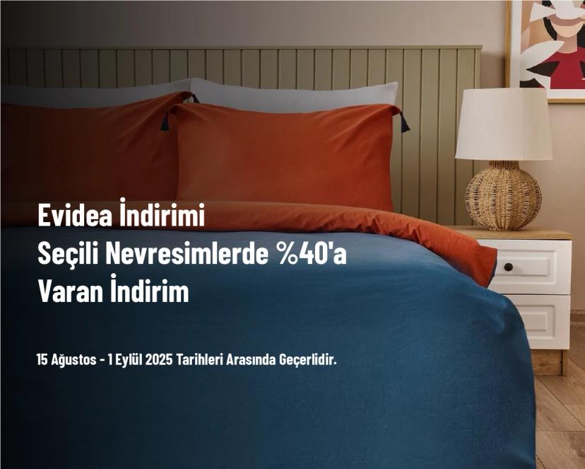 Evidea İndirimi - Seçili Nevresimlerde %40'a Varan İndirim