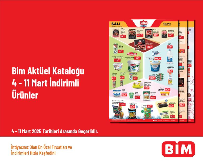 Bim Aktüel Kataloğu - 4 - 11 Mart İndirimli Ürünler