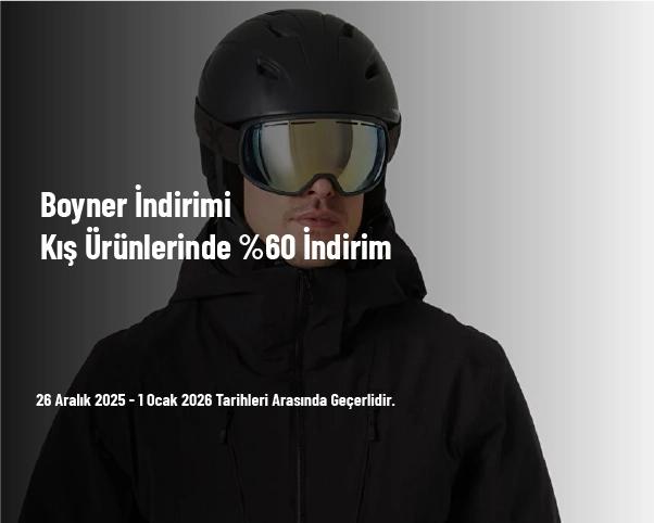 Boyner İndirimi - Kış Ürünlerinde %60 İndirim