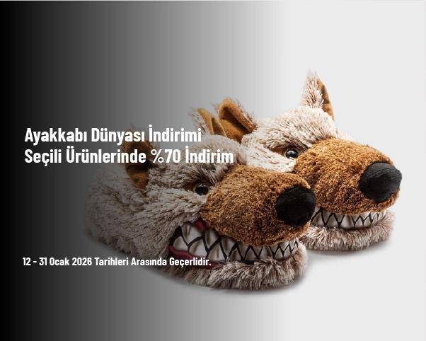 Ayakkabı Dünyası İndirimi - Seçili Ürünlerinde %70 İndirim