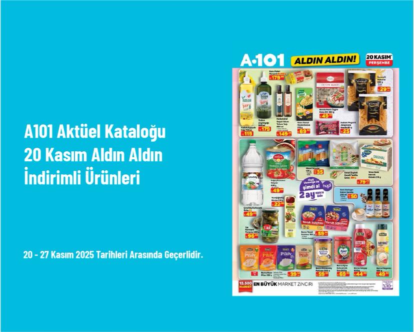 A101 Aktüel Kataloğu - 20 Kasım Aldın Aldın İndirimli Ürünleri
