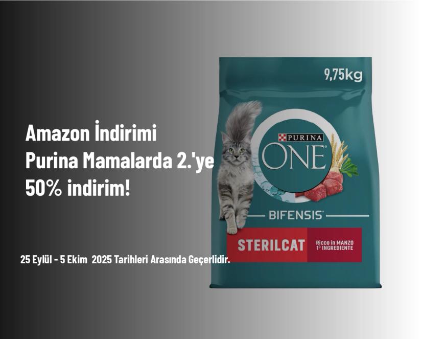 Amazon İndirimi - Purina Mamalarda 2.'ye 50% indirim!