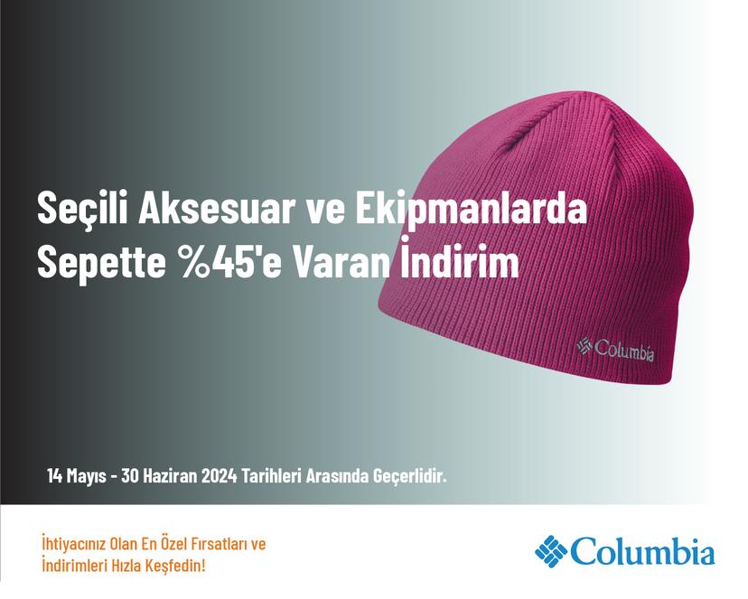 Seçili Aksesuar ve Ekipmanlarda Sepette %45'e Varan İndirim