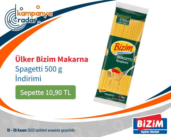 Bizimtoptan Ülker Bizim Makarna Spagettı 500 g İndirimi