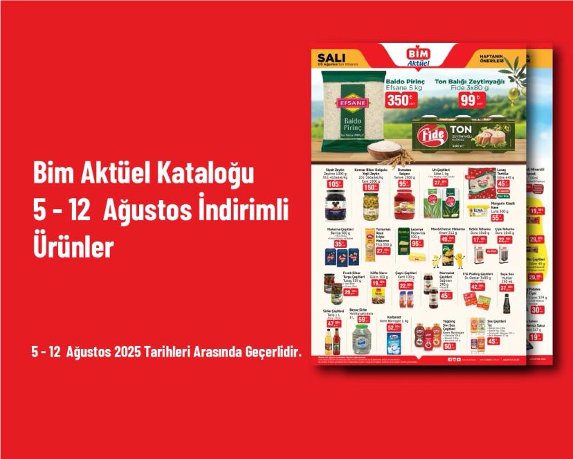 Bim Aktüel Kataloğu - 5 - 12  Ağustos İndirimli Ürünler