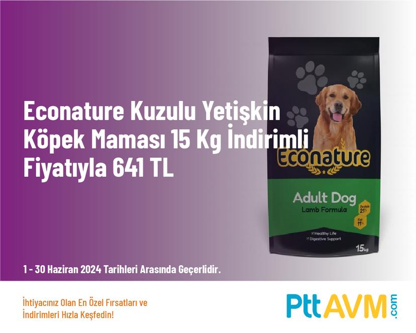 Econature Kuzulu Yetişkin Köpek Maması 15 Kg İndirimli Fiyatıyla 641 TL