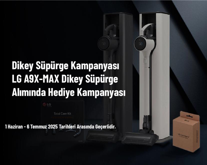 Dikey Süpürge Kampanyası - LG A9X-MAX Dikey Süpürge Alımında Hediye Kampanyası