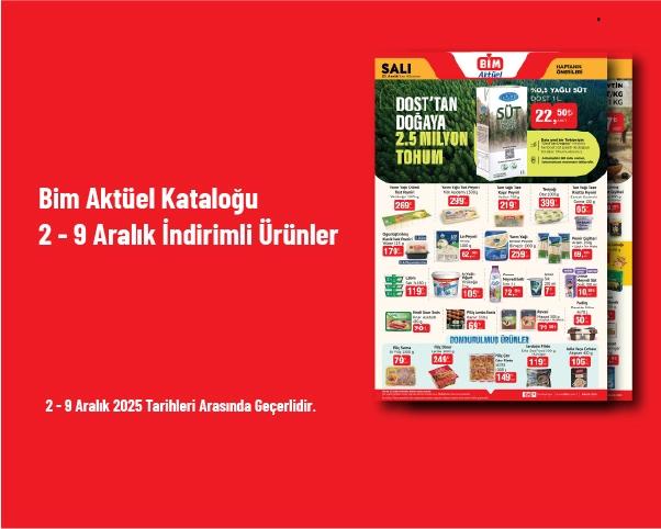 Bim Aktüel Kataloğu - 2 - 9 Aralık İndirimli Ürünler