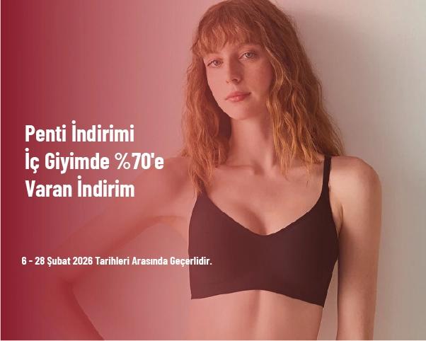 Penti İndirimi - İç Giyimde %70'e Varan İndirim