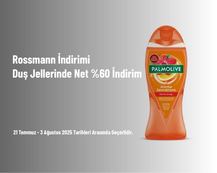 Rossmann İndirimi - Duş Jellerinde Net %60 İndirim
