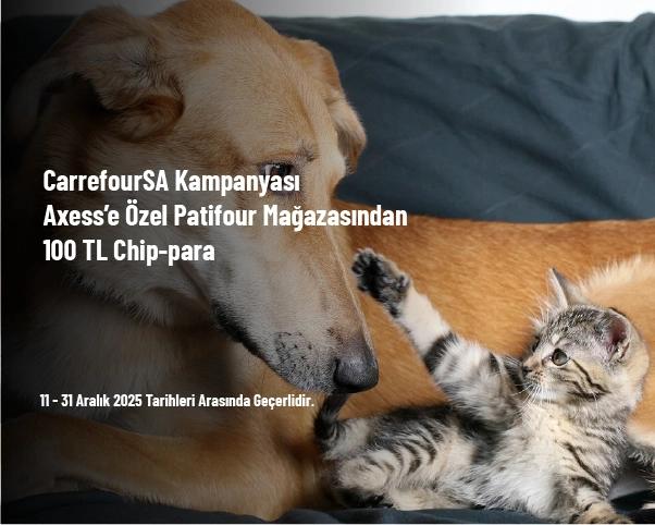 CarrefourSA Kampanyası - Axess’e Özel Patifour Mağazasından 100 TL Chip-para