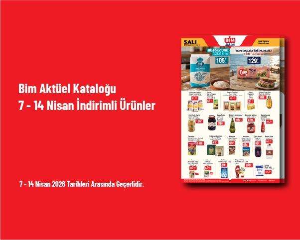 Bim Aktüel Kataloğu - 7 - 14 Nisan İndirimli Ürünler Bim Aktüel Kataloğu - 7 - 14 Nisan İndirimli Ürünler