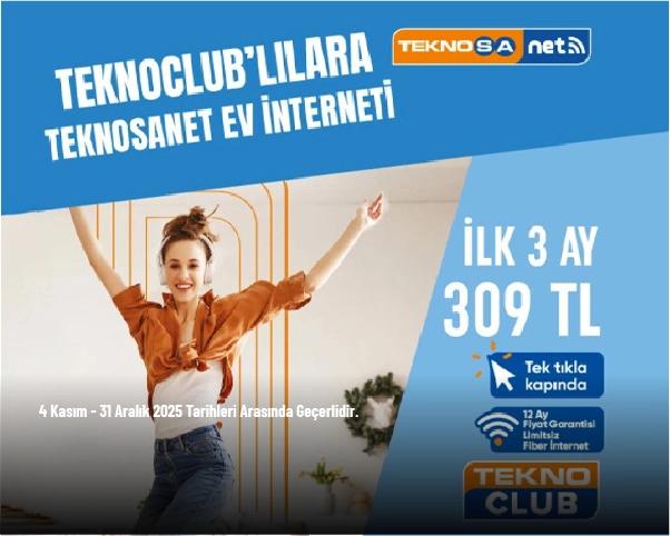 Teknosa Kampanyası - TeknoClub’lılara Teknosanet’te İndirimli Ev İnterneti Teknosa Kampanyası - TeknoClub’lılara Teknosanet’te İndirimli Ev İnterneti
