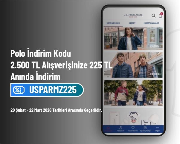 Polo İndirim Kodu - 2.500 TL Alışverişinize 225 TL Anında İndirim Polo İndirim Kodu - 2.500 TL Alışverişinize 225 TL Anında İndirim