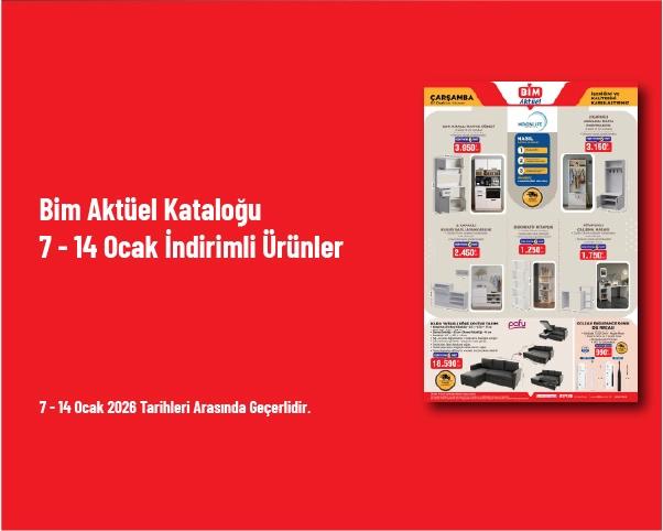 Bim Aktüel Kataloğu - 7 - 14 Ocak İndirimli Ürünler Bim Aktüel Kataloğu - 7 - 14 Ocak İndirimli Ürünler
