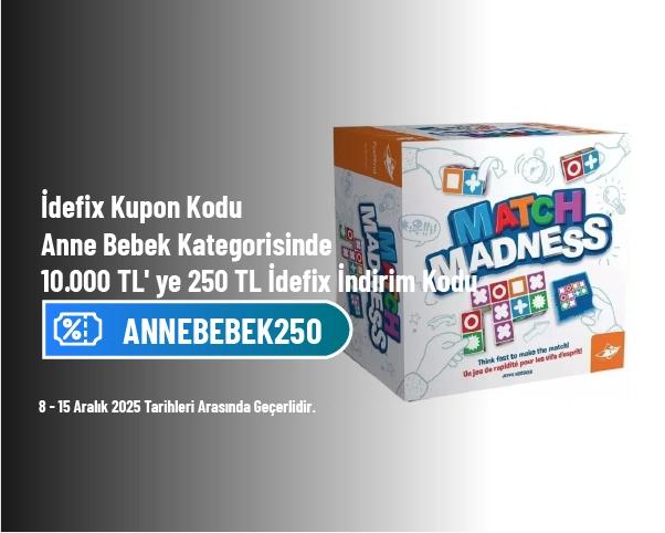 İdefix Kupon Kodu - Anne Bebek Kategorisinde 10.000 TL' ye 250 TL İdefix İndirim Kodu İdefix Kupon Kodu - Anne Bebek Kategorisinde 10.000 TL' ye 250 TL İdefix İndirim Kodu